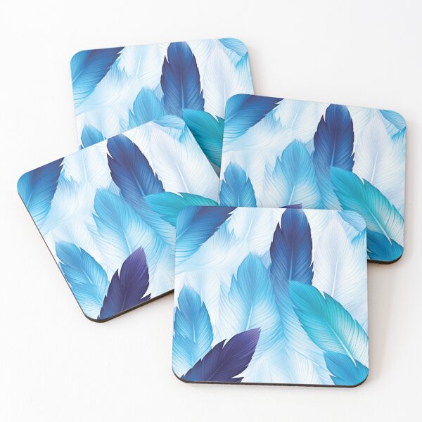 Artikelvorschau, Blue elegant feathers pattern entworfen und verkauft von AdrianGrosu.