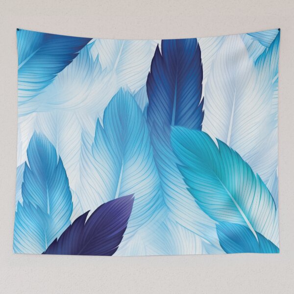 Item preview, Blue elegant feathers pattern designed and sold by AdrianGrosu.