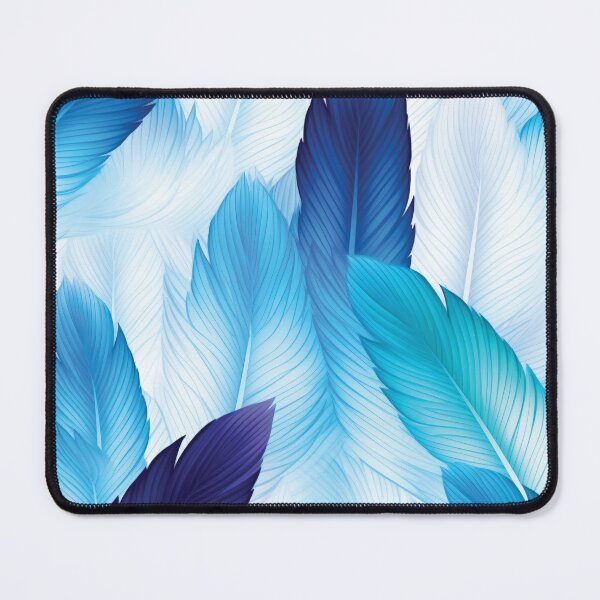 Item preview, Blue elegant feathers pattern designed and sold by AdrianGrosu.