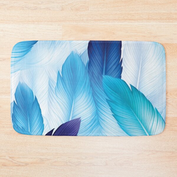 Item preview, Blue elegant feathers pattern designed and sold by AdrianGrosu.