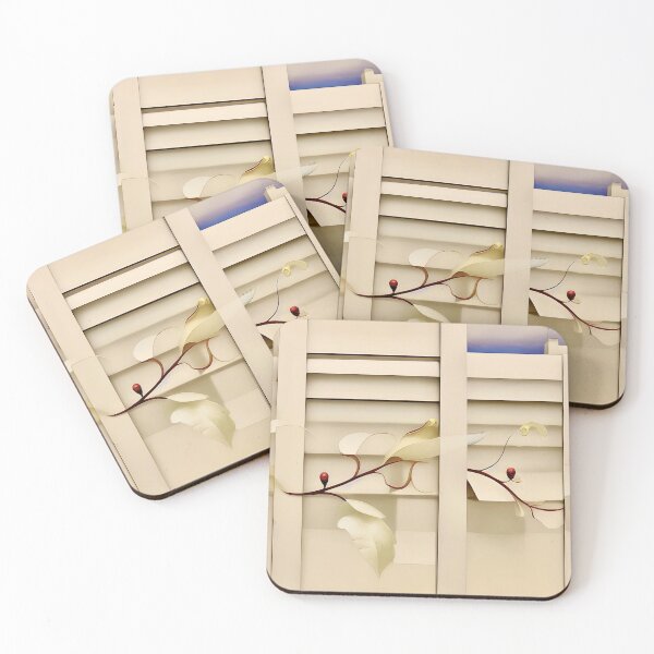 Item preview, Delicate Vine on Wooden Slats designed and sold by Dana Roper.