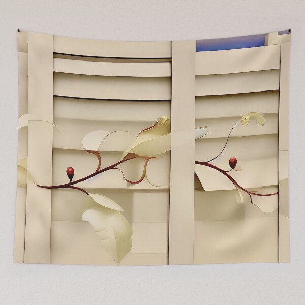 Item preview, Delicate Vine on Wooden Slats designed and sold by Dana Roper.
