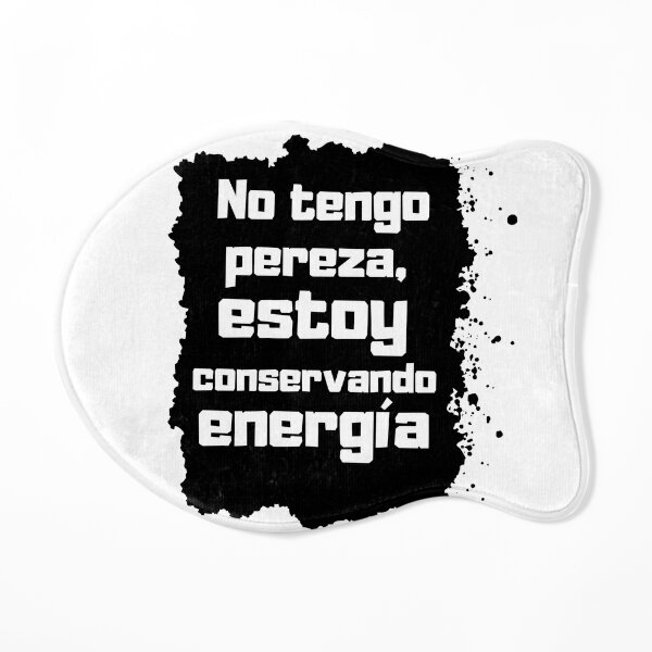 No tengo pereza, estoy conservando energía Alfombrilla para comedero para gatos