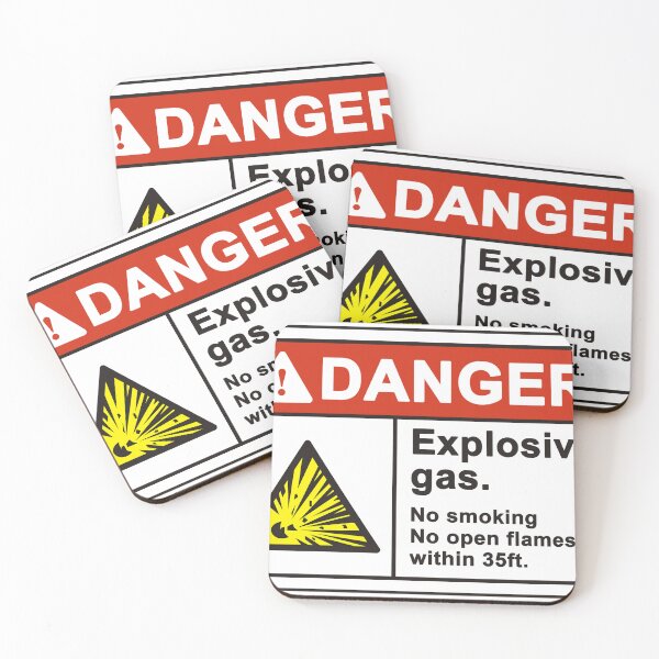 Item preview, Danger explosive gas designed and sold by Weird-Artss.