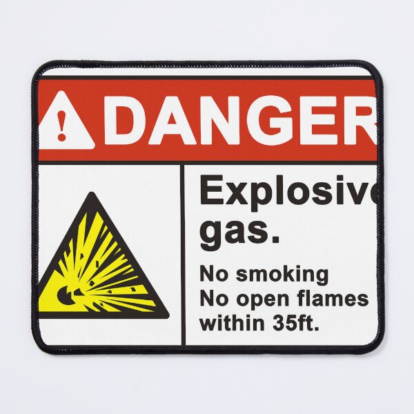 Item preview, Danger explosive gas designed and sold by Weird-Artss.