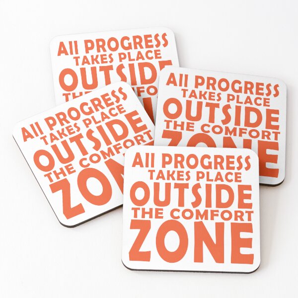 Item preview, All Progress Takes Place Outside The Comfort Zone  designed and sold by DkaShop ⭐⭐⭐⭐.
