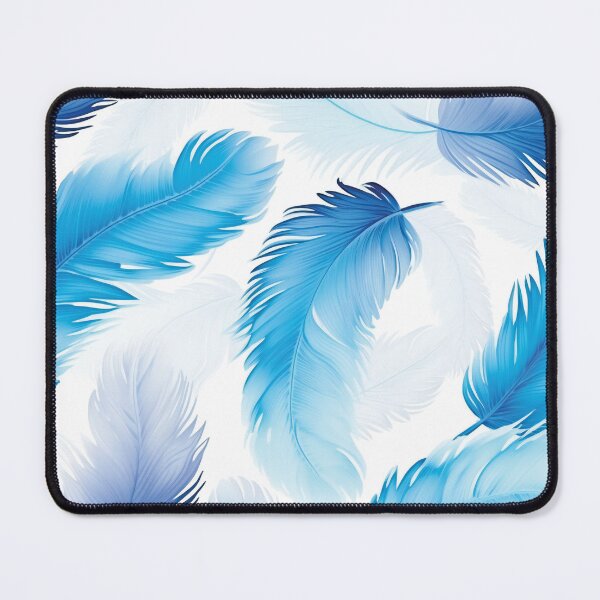 Item preview, Blue elegant feathers pattern designed and sold by AdrianGrosu.