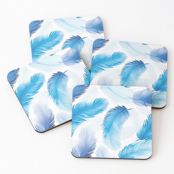 Artikelvorschau, Blue elegant feathers pattern entworfen und verkauft von AdrianGrosu.