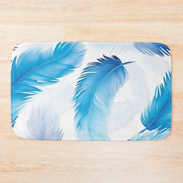 Item preview, Blue elegant feathers pattern designed and sold by AdrianGrosu.