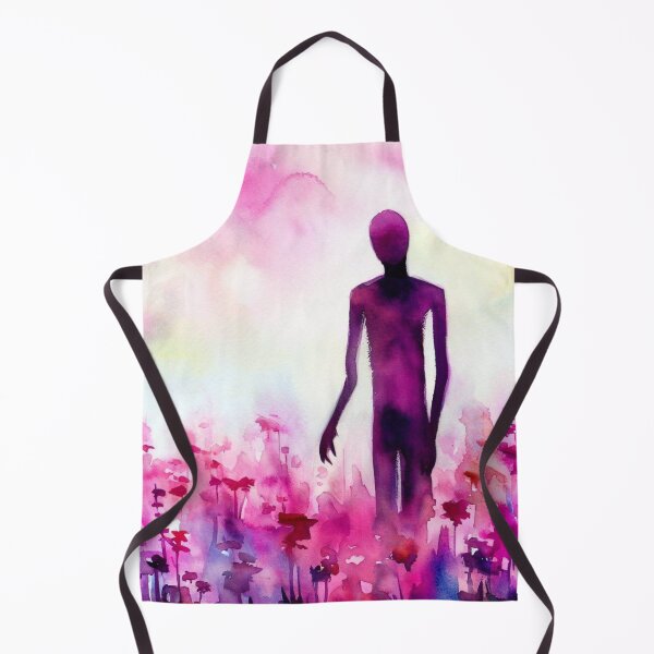 Item preview, Shadowman in a field of pink flowers designed and sold by Donkey's Salad.
