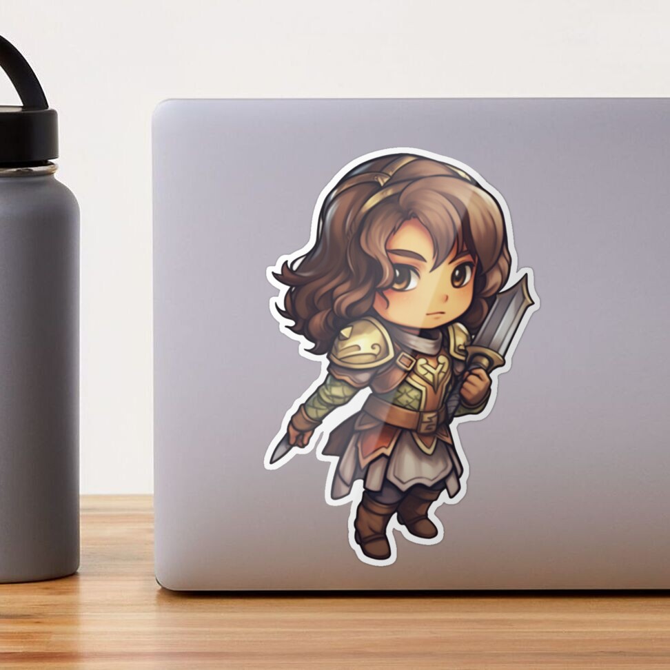 D&D Artic Female Fighter Sticker for Sale by TellezStickers