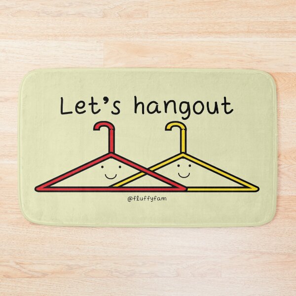 Item preview, Cute lets hangout hangers pun designed and sold by fluffyfamcraft.