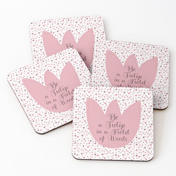 Aperçu de l'œuvre Motif de tulipe rose simple et douce - Toutes les directions créée et vendue par MagaliC.