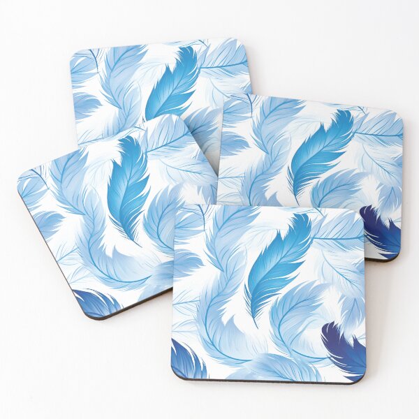 Artikelvorschau, Blue elegant feathers pattern entworfen und verkauft von AdrianGrosu.