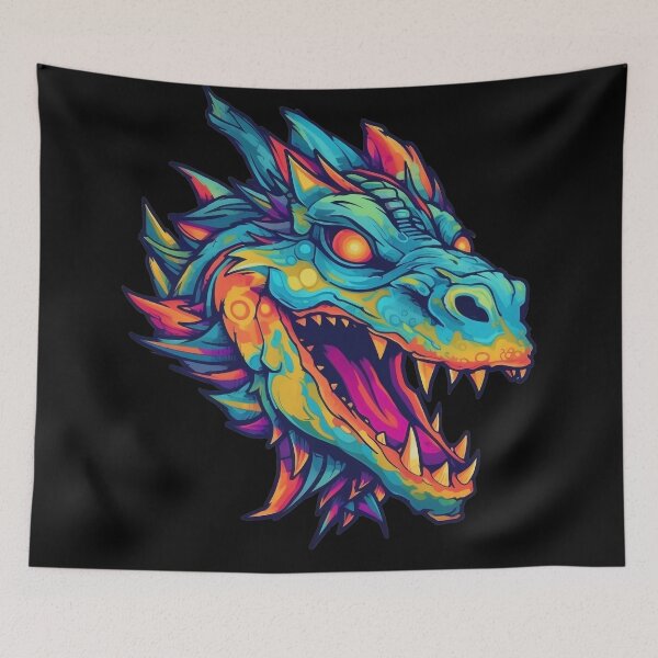 Item preview, Drag-on Deez - Pride Month Demon Rainbow Acid Dragon designed and sold by NapNapSleeper.