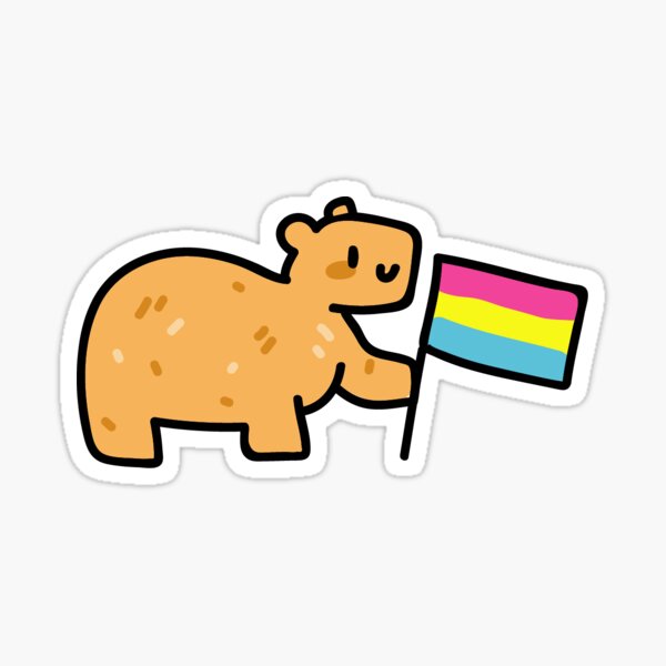 Artikel-Vorschau von pansexueller Stolz Capybara, designt und verkauft von TeaBag114.