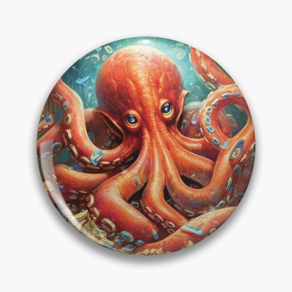 Item preview, Octopus // Illustration designed and sold by KalicoDesignUS.