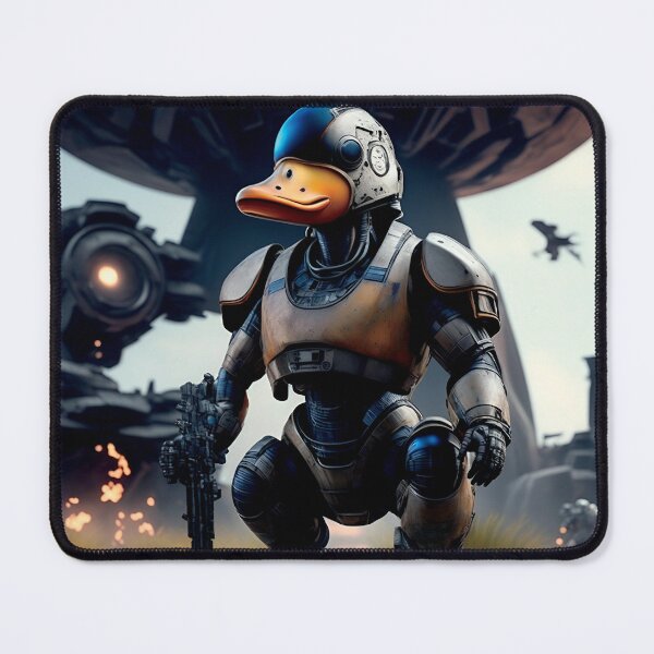 Item preview, Hyperrealistic Portrait of Anthropomorphic Cyber Soldier Duck. - Digital art style designed and sold by PixelSpectrum.
