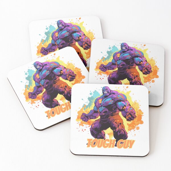 Item preview, Tough Guy: Super Hero Synthwave designed and sold by CozyCanvasCrew.