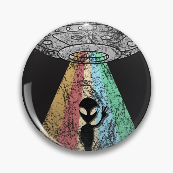 Item preview, Retro UFO Alien Colorful Lover designed and sold by hemp3x.