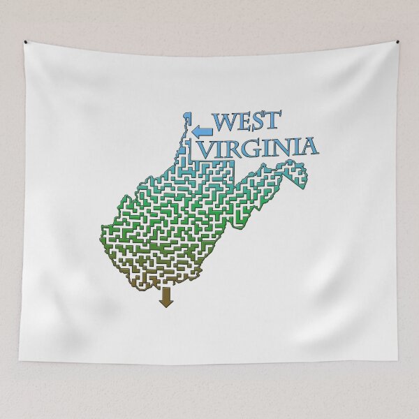 Item preview, State of West Virginia Colorful Maze designed and sold by gorff.
