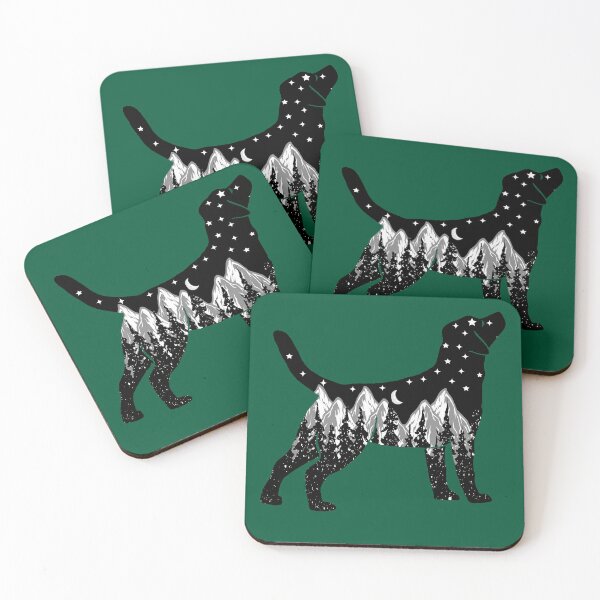 Item preview, labrador dog lover night mountain christmas gifts designed and sold by alaechamlal.