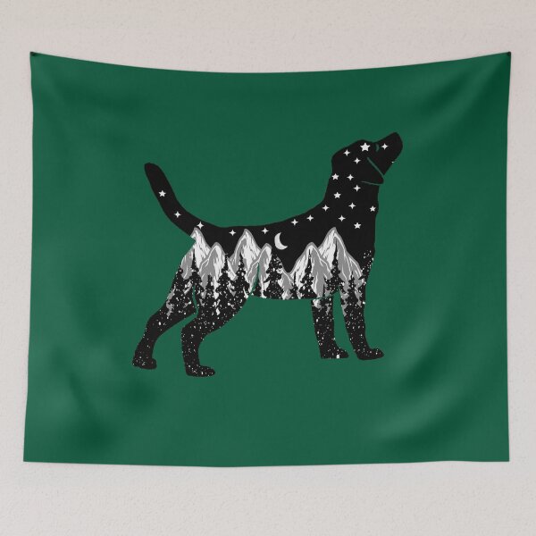 Item preview, labrador dog lover night mountain christmas gifts designed and sold by alaechamlal.