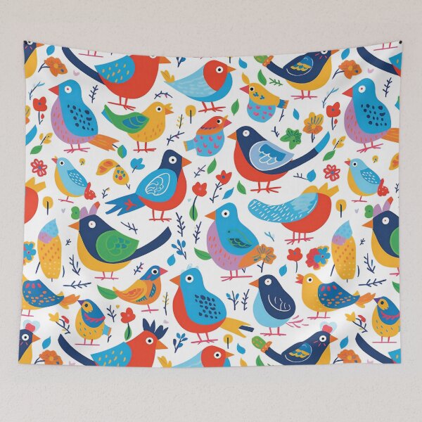 Artikelvorschau, Funny Colorful Cartoon Birds entworfen und verkauft von AdrianGrosu.