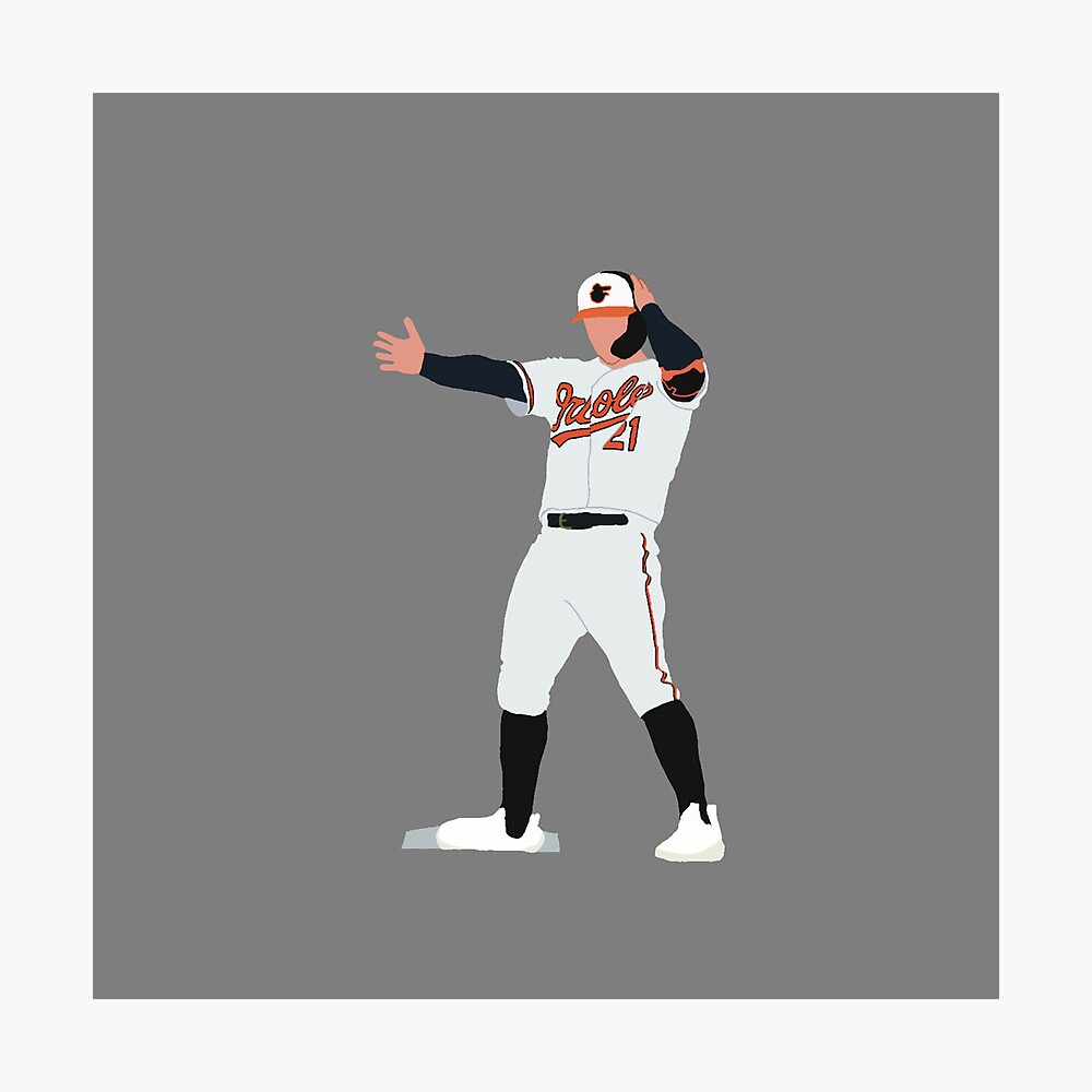 Jorge Mateo Baseball Paper Poster Orioles - Jorge Mateo - Sticker