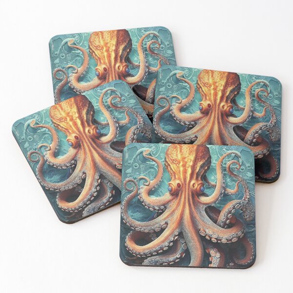 Item preview, Octopus // Illustration designed and sold by KalicoDesignUS.
