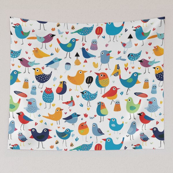 Artikelvorschau, Funny Colorful Cartoon Birds entworfen und verkauft von AdrianGrosu.
