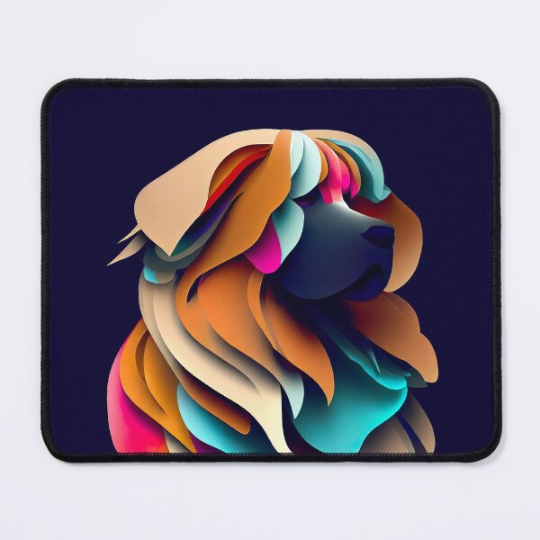 Item preview, Abstract Leonberger in Vibrant and Colorful Art - Dogs Portrait designed and sold by Woof-n-Wear.