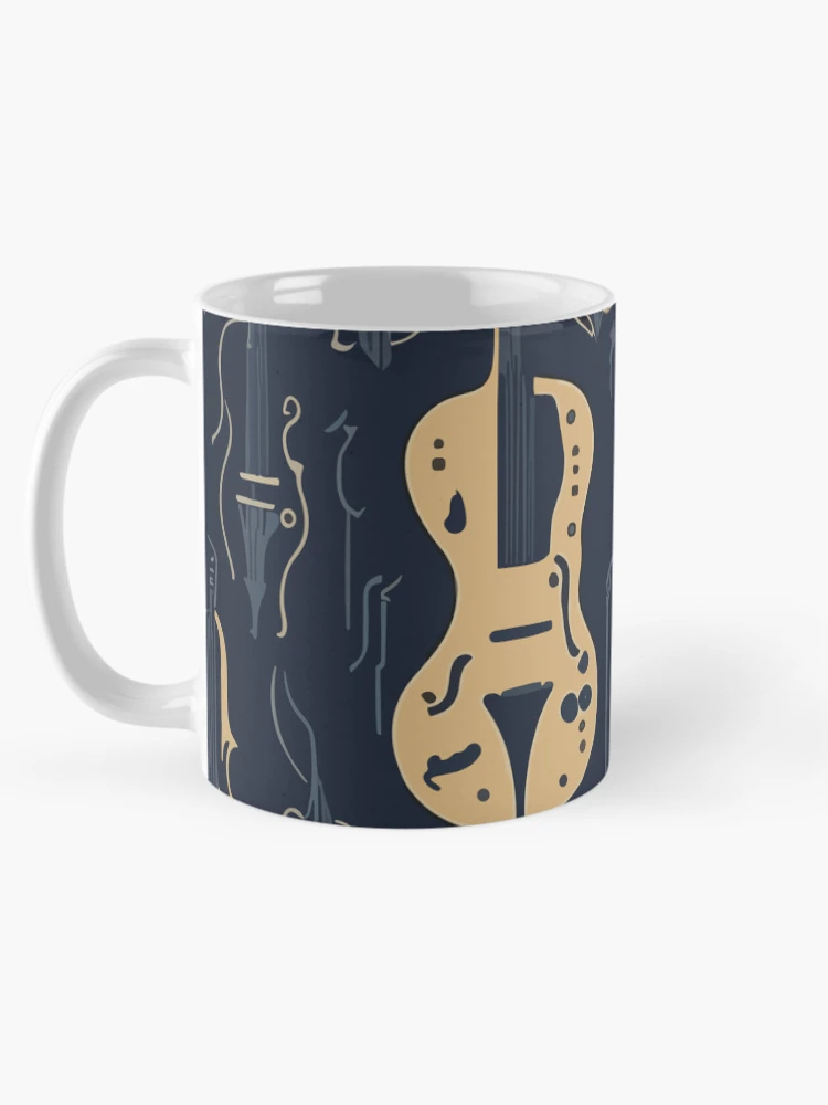 Thumbnail 5 of 6, Coffee Mug, Modern Abstract Musical Instruments Pattern designed and sold by DesignCentrum.