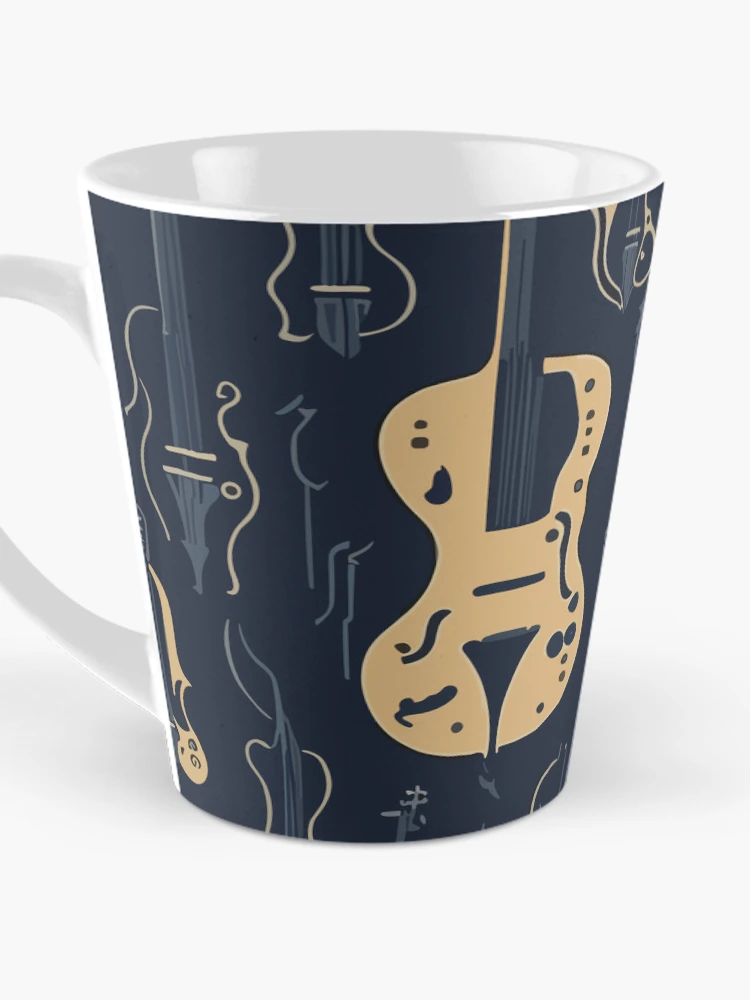 Thumbnail 3 of 4, Coffee Mug, Modern Abstract Musical Instruments Pattern  designed and sold by DesignCentrum.