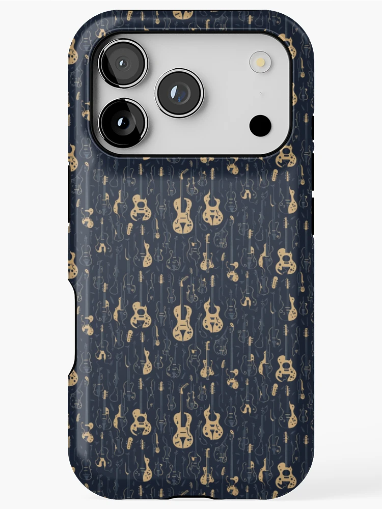 Thumbnail 1 of 4, iPhone Case, Modern Abstract Musical Instruments Pattern designed and sold by DesignCentrum.