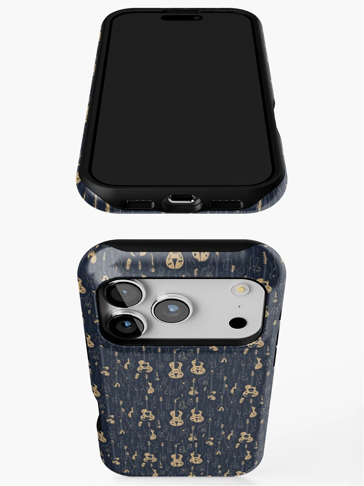 Thumbnail 3 of 4, iPhone Case, Modern Abstract Musical Instruments Pattern designed and sold by DesignCentrum.