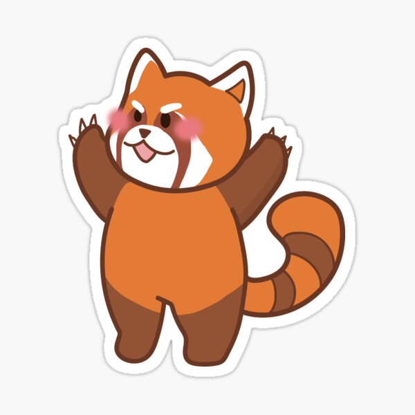 Cute red panda Sticker