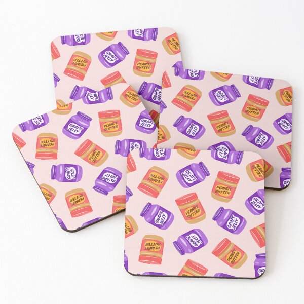 Item preview, peanut butter and jelly jars - pink designed and sold by littlearrow.