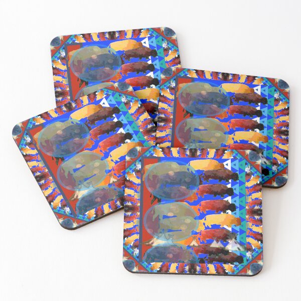 Item preview, Buffalo Migration W/Border designed and sold by moonteesinquah.