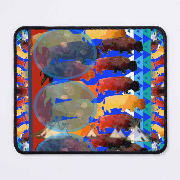 Item preview, Buffalo Migration W/Border designed and sold by moonteesinquah.