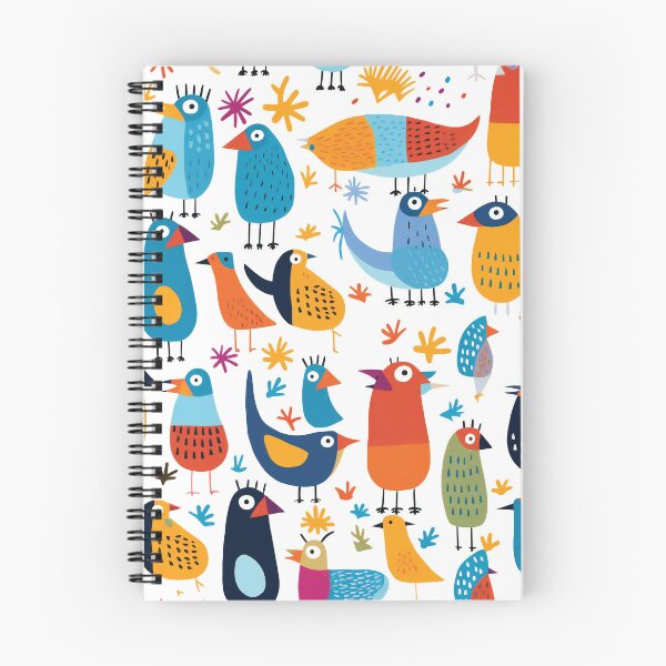 Aperçu de l'œuvre Funny Colorful Cartoon Birds créée et vendue par AdrianGrosu.