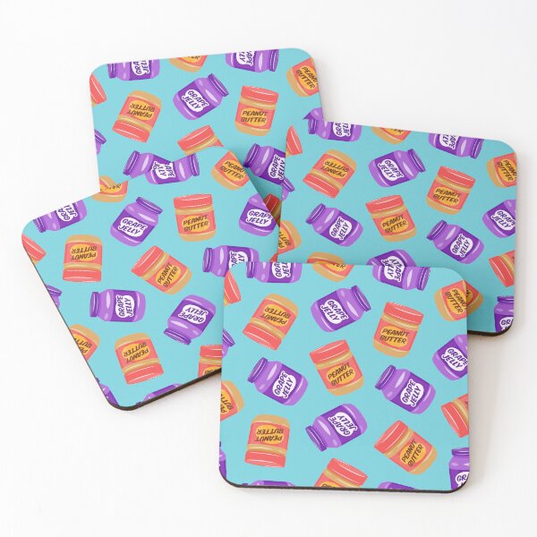 Item preview, peanut butter and jelly jars - teal designed and sold by littlearrow.