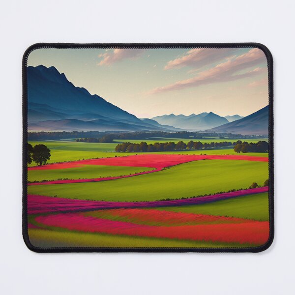 Item preview, A Stylized, Impressionistic View of a Rolling Countryside With Soft Brushstrokes and Muted Colors, Ai Generated Art designed and sold by AiGens.