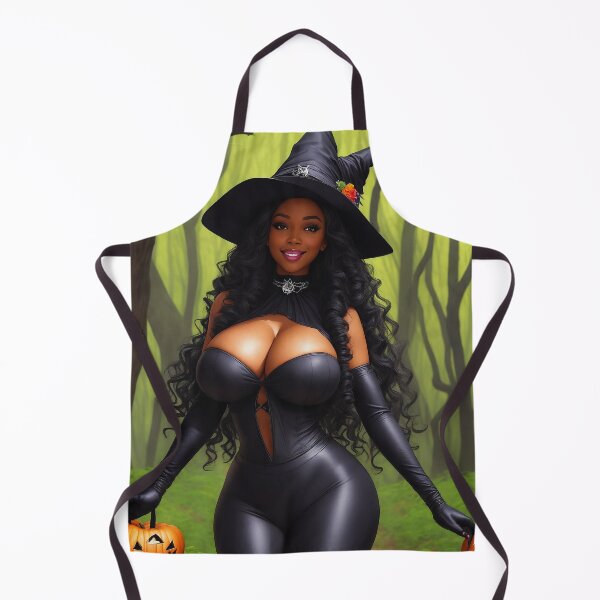 Item preview, Beautiful Smiling Black Witch in the Forest designed and sold by allhistory.