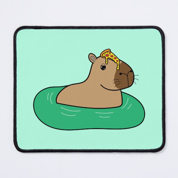 Item preview, Kawaii Pizza Capybara designed and sold by SunMoonMilk.