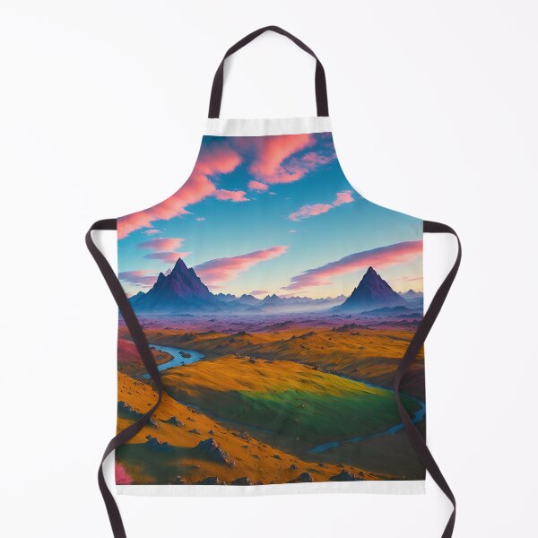 Item preview, Vibrant and Colorful Misty Mountain Landscapes, Ai Generated Art designed and sold by AiGens.