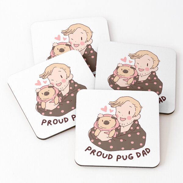 Item preview, Proud Pug Dad I designed and sold by MadeByBeata.