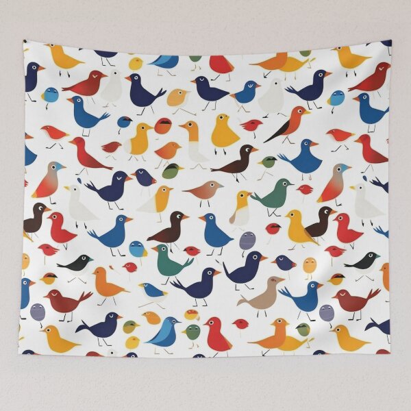 Artikelvorschau, Funny Colorful Cartoon Birds entworfen und verkauft von AdrianGrosu.