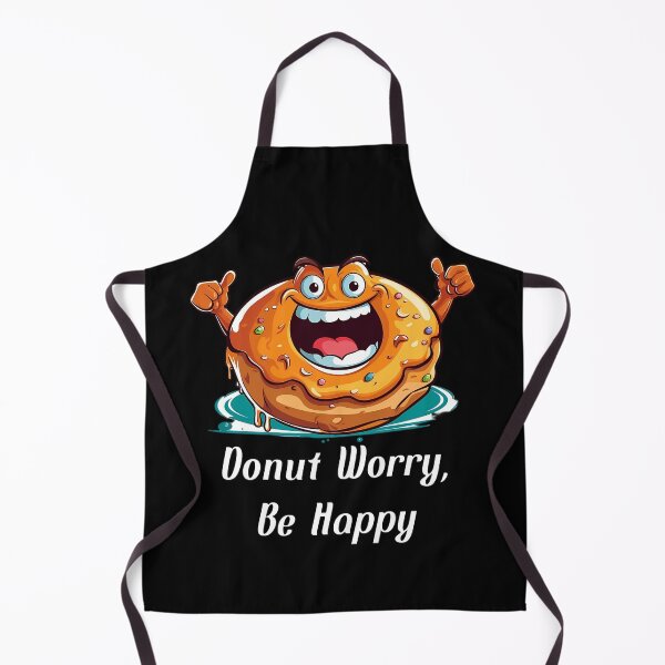 Item preview, Cartoon-style Donut - "Donut Worry, Be Happy" designed and sold by SADStyleDesigns.