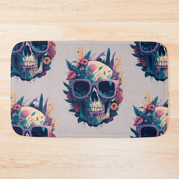 Item preview, Flower Decorated Skull designed and sold by Ekramul Haque.